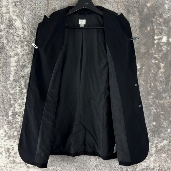 A New Day Size S Career Notched Blazer Jacket Lined Long Sleeve Black - Picture 2 of 7